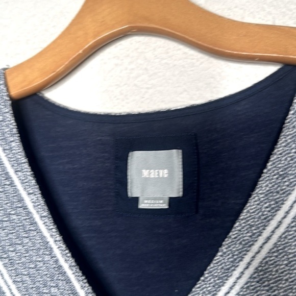 NWOT Anthropologie Maeve Amelia Column Stripe Dress Size Medium Sheath Career - Picture 4 of 10